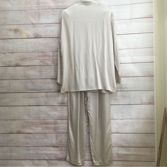 VINTAGE SARA MICHELLE TEXTURED SATINY LOUNGE SET - Picture 2 of 12